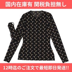 送料関税込【MARINE SERRE】セカンドスキンクルーネックトップ MARINE SERRE セカンドスキンクルーネックトップ XS ベージュ