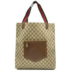 GUCCI オールドグッチ GGスプリーム シェリーライン トートバッグ PVC