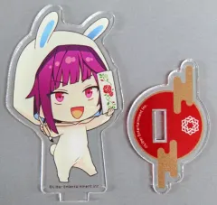 【中古】アクリルスタンド・アクリルパネル 有栖川誉 「A3!(エースリー)×animatecafe 第9弾 トレーディングアクリルスタンド お月見うさぎver. Bグループ」
