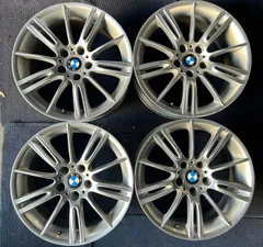 BMW「Mスポーツ純正」18インチアルミ＆純正コンチネンタルタイヤ付 美品 BMW F10 F11 Mスポーツ 純正 245/45R18 18×8J＋30 275