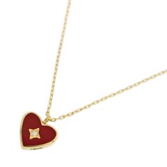 AHKAH アーカー フローティナハート 1P・ダイヤモンド ネックレス/K18YG/750-1g/AB1693010100/イエローゴールド/プレゼント【♀】【N】【レディース】★■557189【中古】