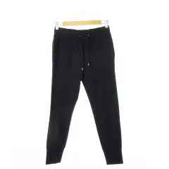エンポリオアルマーニ EMPORIO ARMANI ジョガーパンツ テーパード イージー ドロスト ストレッチ ロゴ プレート 44 XS 紺 ネイビー /CK13 ■GY19のサムネイル