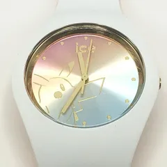 【美品】ピカチュウ ICE-WATCH メガトウキョーR 腕時計 アイスウォッチ×ポケモンセンターの限定ピカチュウモデル、白