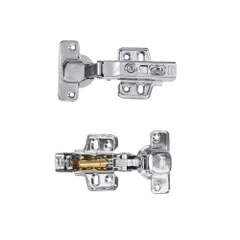 【迅速発送】2個入り ドアヒンジ クロスヒンジ 隠しヒンジ 隠し蝶番 0℃-95℃ リペアパーツ キャビネット 食器棚 スライド棚 扉 スライドドア 家具 304ステンレス鋼 油圧ダンパーインセット(#1)