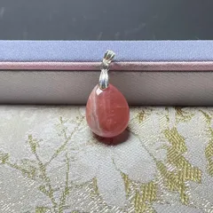 綺麗 EU製 ★インカローズペンダント★パワーストーン アクセサリー 天然石 幸運 高級 ギフト 約18.1*13.7*7mm ZB8142