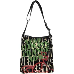 Vivienne Westwood ヴィヴィアンウエストウッド ロゴプリントコットンキャンバスショルダーバッグ  ミックスのサムネイル