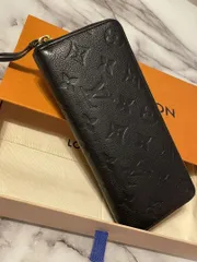 ルイヴィトン　クレマンス　アンプラント　長財布　ブラック　モノグラム