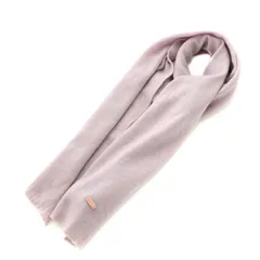 アルマーニ コレツィオーニ ARMANI COLLEZIONI マフラー ストール ニット ハイゲージ ロゴプレート カシミヤ 紫 パープル /YTのサムネイル