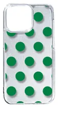 【新品未使用】iPhone14 Pro Max アイフォン14プロマックス クリア ハードケース ドット柄 水玉 (ダークグリーン) スマホケース カバー cl-ip14promax-dotsmall-12