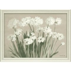 絵画 ダンフイ ナイ「スノーイ ペーパーホワイト」 花 フラワー おしゃれ インテリア 壁掛け 3Lサイズ