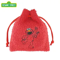 ★在庫処分セール対象★ ＜セサミストリート＞ 巾着ポーチ エルモ LSS-P002-B