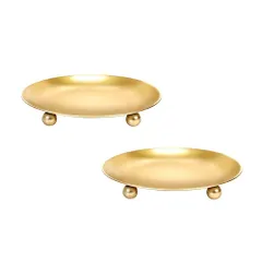 燭台 キャンドルスタンド北欧 キャンドルホルダー装飾鉄製記念日結婚式の誕生日のお祝い アクセサリートレー 収納トレ ー ローソク足ホルダー 金