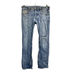 DIESEL デニムパンツ W32 ディーゼル ボタンフライ ZATINY レギュラーブーツカット ブルー 古着卸 アメリカ仕入 2412-651