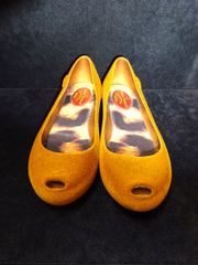 【新品・未使用】【廃版モデル】Vivienne Westwood（ヴィヴィアンウエストウッド）メリッサコラボ　インポート　レディス　フラットシューズ