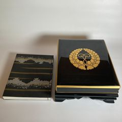 浄土真宗本願寺派 御文章箱 御文章 経台付きセット 漆塗り 大サイズ 美品