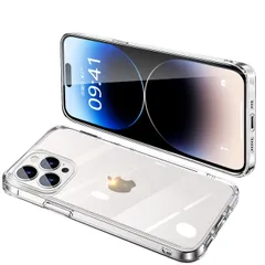 【在庫処分】IPhone14 Pro Max ケース クリア アイフォン14ProMax カバー 全透明 スマホケース 全面保護 耐衝撃 軽量 TPU 薄型 ストラップホール付き 滑り止め 落下防止 6.7インチ（透明）