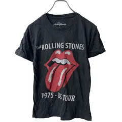 THE ROLLING STONE半袖 プリントTシャツ XS ブラック ローリングストーンズ バンT ロックT 古着卸 アメリカ仕入 a705-5669