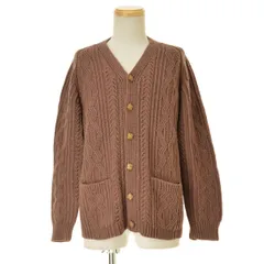【古着】ローゲージニット長袖カーディガン