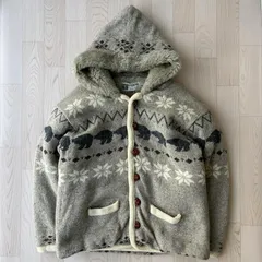 SEVEN ISLANDS Country セブンアイランド ファー ニット シロクマ M