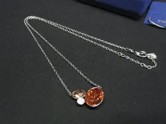 ■新品■未使用■ SWAROVSKI スワロフスキー クリスタル ネックレス ペンダント アクセサリー レディース シルバー系×レッド系 BP2256