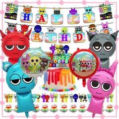 スプランキー B3 誕生日 飾り バルーン パーティー グッズ 風船 ハッピーバースデー ガーランド インクレディボックス incredibox sprunki 音ゲー 記念日  装飾 イベント 装飾 品 豪華 男の子 子供　SPBDB3
