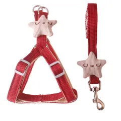 ☆ Cタイプ×レッド ☆ Sサイズ ☆ ハーネス pmyhnes01 犬 リード ハーネス 胴輪 ペット かわいい ソフト 簡単装着 散歩 お出かけ 犬用 猫用 イヌ いぬ 猫 ねこ ネコ リボン 水玉 おしゃれ 可愛い