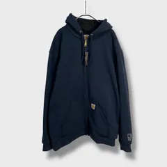 ☆タグ付き未使用品☆Carhartt☆カーハート☆スウェットジップパーカー☆レインディフェンダー☆ジップパーカー☆ネイビー☆2XL☆G25M