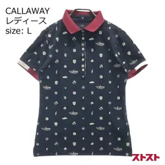 CALLAWAY キャロウェイ 半袖ポロシャツ 総柄 ネイビー系 L [240001973381] [240001973381]#のサムネイル