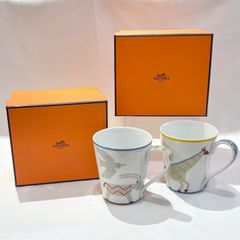 未使用品◎HERMESエルメス　マグカップセット/ペアセット/アニモー ナッテ/アニマル
