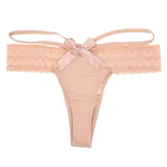 Tバック レディース  バックリボン サイドストリング 腰ゴム紐 レース セクシー ストレッチ かわいい おしゃれ インナー 下着 黒 白 赤 青 S M L rt-021