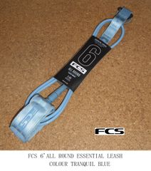 FCS 6FT　All Round ESSENTIAL LEASH・Tranquil Blue