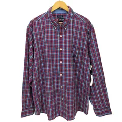 チャップスラルフローレン CHAPS RALPH LAUREN EASY CARE エンブレム 刺繍 ボタンダウン チェック L/S シャツ メンズ import：XXL 