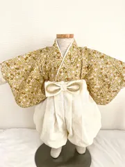 ハンドメイドベビー袴✴︎Mustard flower✴︎