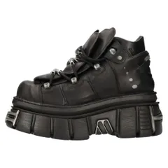 VETEMENTS (ヴェトモン) 23SS×NEW ROCK PLATFORM SNEAKERS ニューロック プラットフォーム ローカットスニーカー ブラック UE63BO100Bのサムネイル