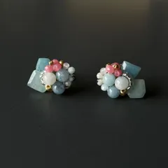 トロレアイト◆セサミジャスパー◆ロードナイト_キャンディピアス