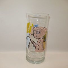 80's 1982 Movie ET ET Vintage Glass Cup PIZZA HUT Pizza Hut Be Good Figure Doll Plush Toy