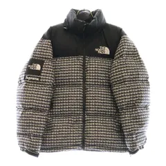 SUPREME (シュプリーム) 21SS ×THE NORTH FACE Studded Nuptse Jacket ザノースフェイス スタッズプリント ヌプシ ナイロン ダウンジャケット ブラック ND42100I