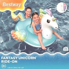ユニコーン　ライドオン　フロート　浮き輪　155cm　BESTWAY 水遊び　プール　海水浴