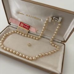 MAJORICA パール ネックレス フェイク 7㎜ SILVER