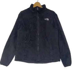 THE NORTH FACE/ザノースフェイス WOMEN レーディス フリースジャケット アウター ワンポイント刺繡 インドネシア製  L/Gサイズ ブラック