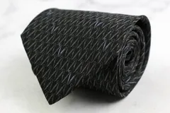 マリオヴァレンティノ ブランド ネクタイ シルク 小紋柄 総柄 PO メンズ ブラック MARIO VALENTINO 【中古】