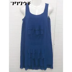 ◇ Abahouse Devinette アバハウス ドゥヴィネット ノースリーブ 膝丈 ワンピース ブルー系 レディース 【中古】 【1104260007195】のサムネイル
