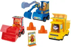 【中古】知育・幼児玩具 くるまだいすき工事車両セット 「それいけ!アンパンマン」