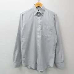 M/古着 長袖 シャツ メンズ 90s 薄グレー ストライプ 25jan08 中古 トップス