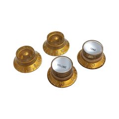 YJB PARTS コントロールノブ Greeny style Vintage Gold インチ規格 4pcs/set
