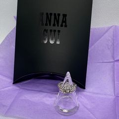 ANNA SUI ピンキーリング2連　6号　シルバー925