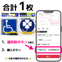 自動車 車外用マーク マグネット 合計1枚