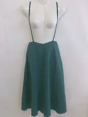 ◇ KBF アーバンリサーチ サスペンダー付 ロング フレア スカート サイズOne グリーン レディース P  【1301100007111】