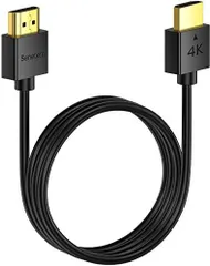 0.3m Senetem HDMI ケーブル 0.3m HDMI2.0規格 スリム 薄型 ハイスピード 18Gbps 4K@60HzHDRARC3Dイーサネット対応 テレビ,PS543,Xbox,Nintendo Switch,Apple TV,Fire TV