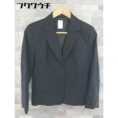 ◇ COMME CA ISM コムサイズム ストライプ テーラード ジャケット サイズL ブラック レディース 【中古】 【1102250020810】